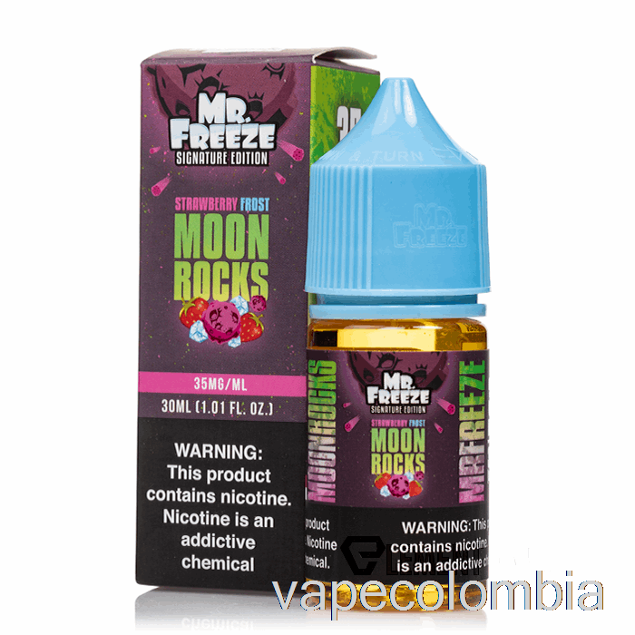 Vape Desechable Moonrocks - Helado De Fresa - Sales Mr Frozen - 30ml 35mg